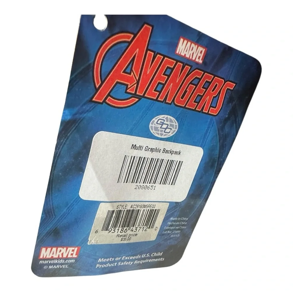 Marvel Avengers Backpack with Detachable Lunch Pack